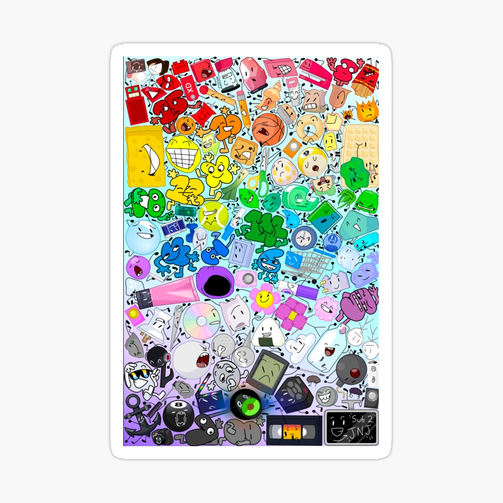 BFDI all characters  iPhone Case