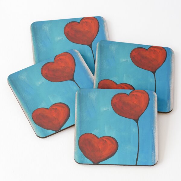 Item preview, The Two Of Us Hand Painted Heart Romantic Art designed and sold by Sharon Cummings Art.