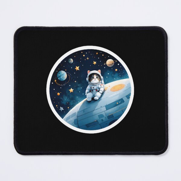 Item preview, CAT-STELLATION Cute Cat-stronaut Sitting On Rocket Ship designed and sold by Lithuane.