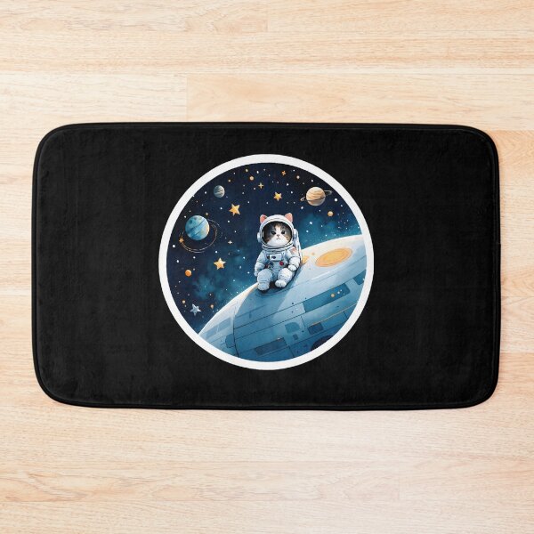 Item preview, CAT-STELLATION Cute Cat-stronaut Sitting On Rocket Ship designed and sold by Lithuane.