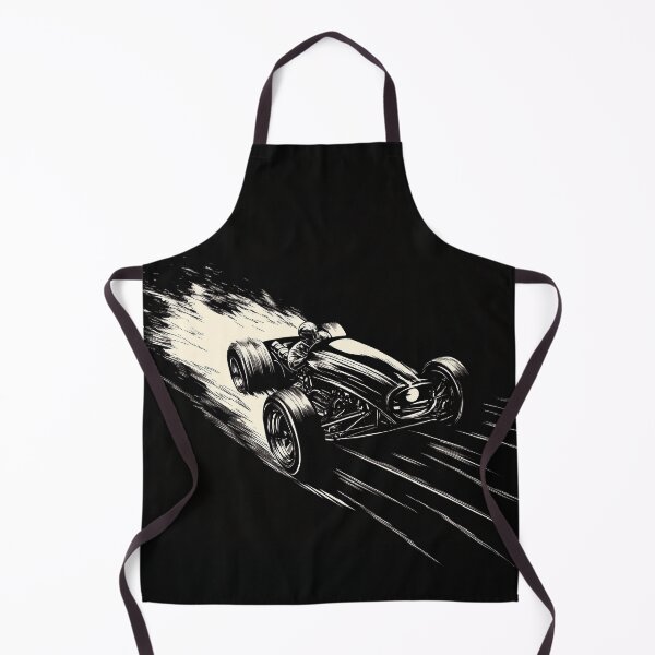 Item preview, black and white design of racing old car designed and sold by javierparra.
