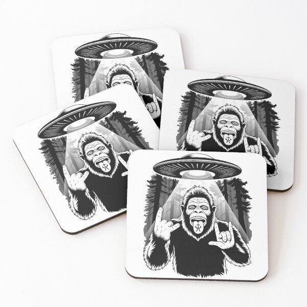 Item preview, Bigfoot UFO Rocker Funny Alien Sasquatch Fan  designed and sold by TheWizArt.