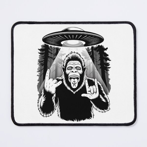 Item preview, Bigfoot UFO Rocker Funny Alien Sasquatch Fan designed and sold by TheWizArt.