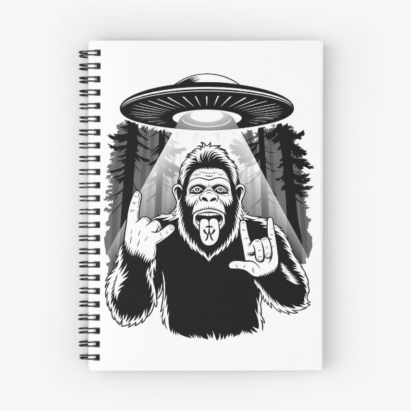 Item preview, Bigfoot UFO Rocker Funny Alien Sasquatch Fan  designed and sold by TheWizArt.