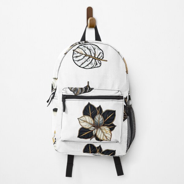 Item preview, Elegant Aesthetic Leaf Stickers for Journaling – Black, White, and Gold Botanical Designs designed and sold by Calymera.