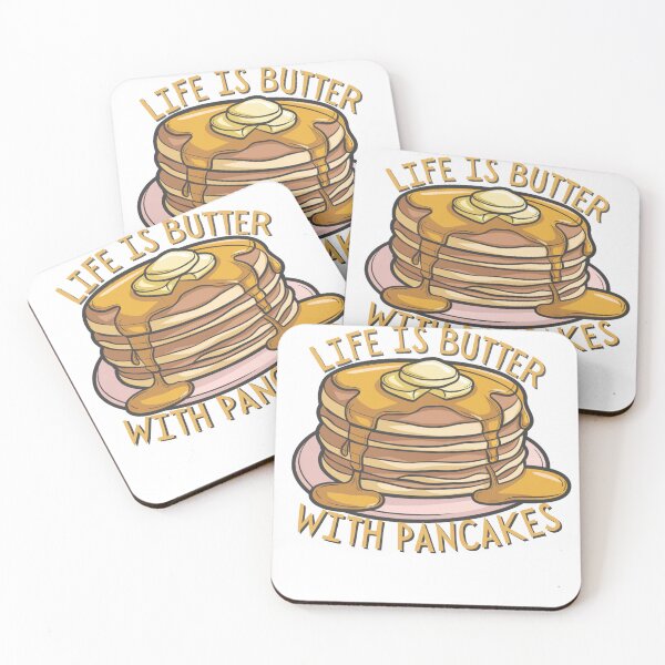 Item preview, LIFE IS BUTTER WITH PANCAKES, FUNNY PUNNY DESIGN designed and sold by SellingStuff91.