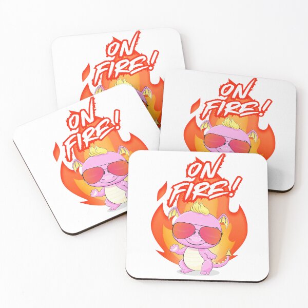 Item preview, On Fire – Cute Dragon Heat Design designed and sold by Ink on Thread.