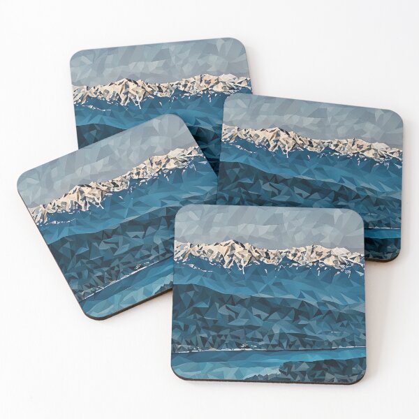 Item preview, Olympic Mountains Hood Canal (Poly Art) designed and sold by flyscenicair.