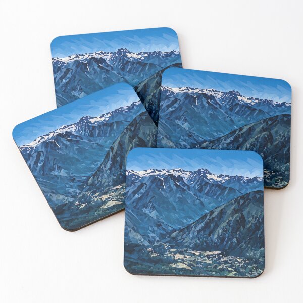 Item preview, Cascade Mountains Leavenworth (Poly Art) designed and sold by flyscenicair.