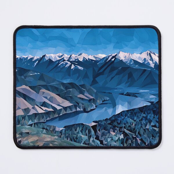 Item preview, Lake Cushman Olympic Mountains (Poly Art) designed and sold by flyscenicair.