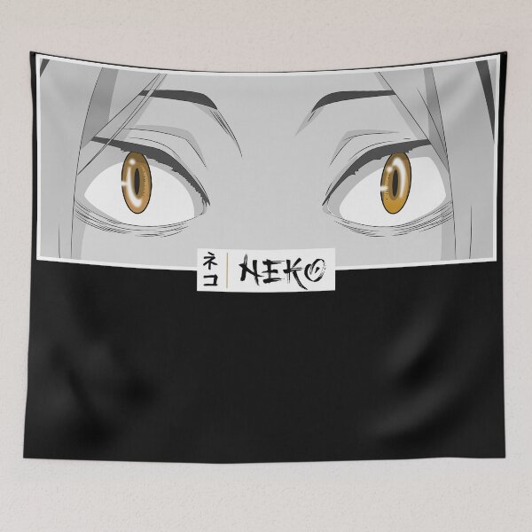 Item preview, Neko Anime Eyes Stare Japanese Cozy Manga Panel designed and sold by Otakurypto.