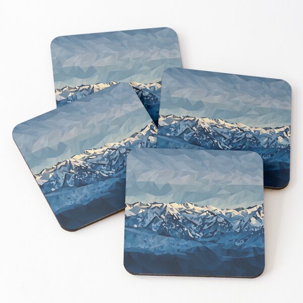 Item preview, Cascade Mountains Winter (Poly Art) designed and sold by flyscenicair.