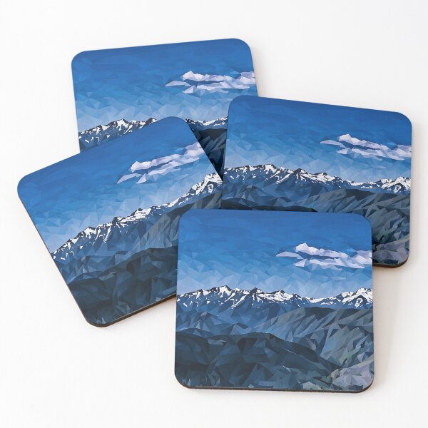 Item preview, Scenic Olympic Mountains (Poly Art) designed and sold by flyscenicair.