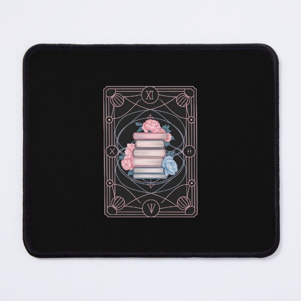 Item preview, Pink and blue floral bookish tarot designed and sold by Mateusz Majcherek.
