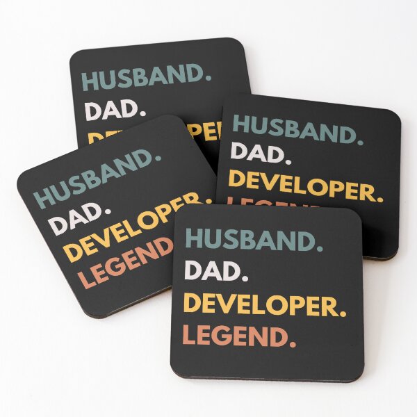 Item preview, Husband Dad Developer Legend Funny Programmers & Coders designed and sold by CuteLovelyDesigns.