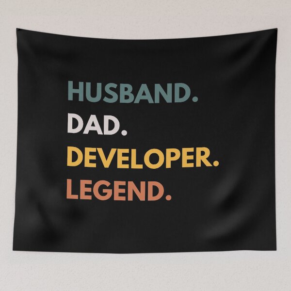 Item preview, Husband Dad Developer Legend Funny Programmers & Coders designed and sold by CuteLovelyDesigns.