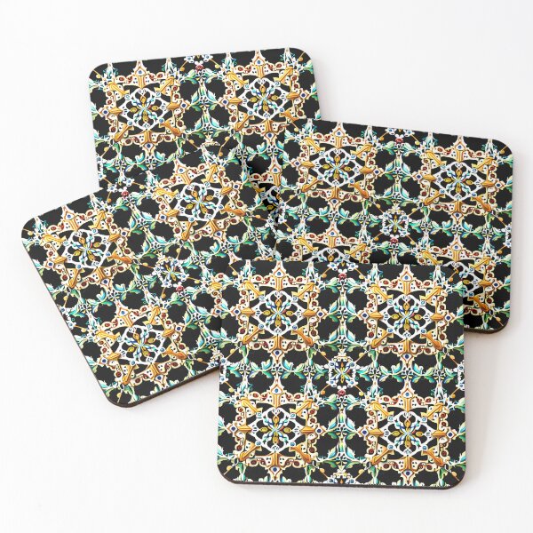Artikelvorschau, Filigree Art Elegant & Royal Gold Flower Teal Lattice 2X entworfen und verkauft von Zeporas Castle.
