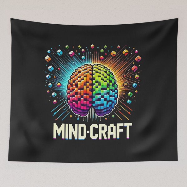 Item preview, Vibrant brain, flying rainbow squares, inspiring creativity designed and sold by hardingcarl2.