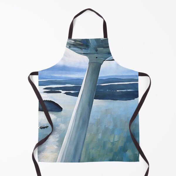 Item preview, Flying near San Juan Islands Washington (Impressionist) designed and sold by flyscenicair.