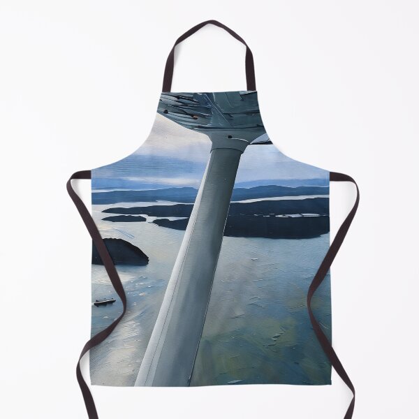 Item preview, Flying near San Juan Islands Washington (Oil Painting) designed and sold by flyscenicair.