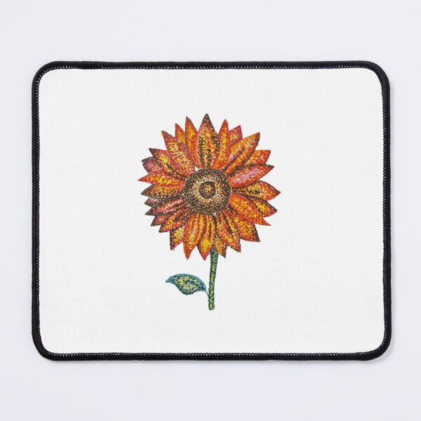 Item preview, Sunflower Colorful pointillism designed and sold by drawingwithmi.