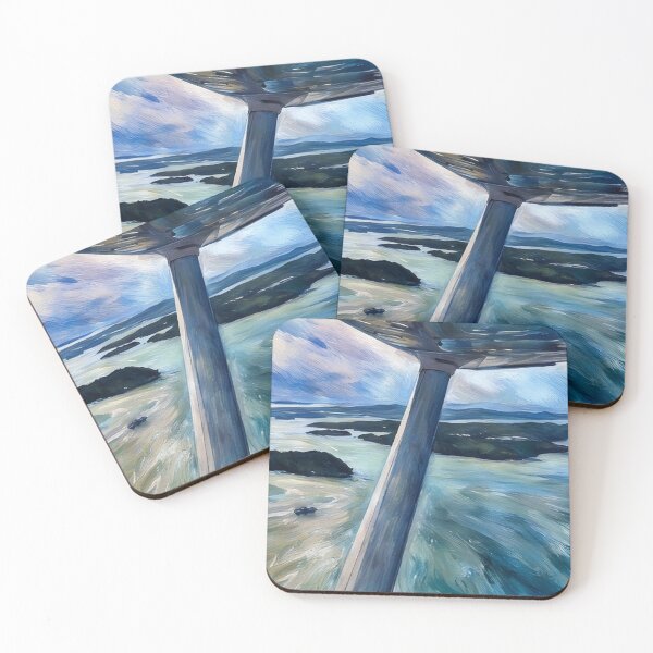 Item preview, Flying near San Juan Islands Washington (Pastel) designed and sold by flyscenicair.