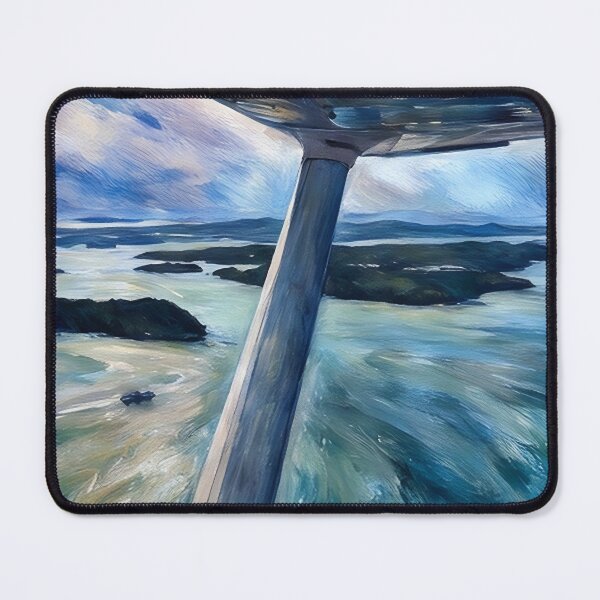 Item preview, Flying near San Juan Islands Washington (Pastel) designed and sold by flyscenicair.
