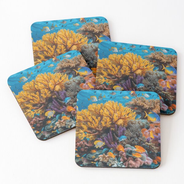 Item preview, TROPICAL FISH SWIMMING AMONG CORALS designed and sold by origingallery.