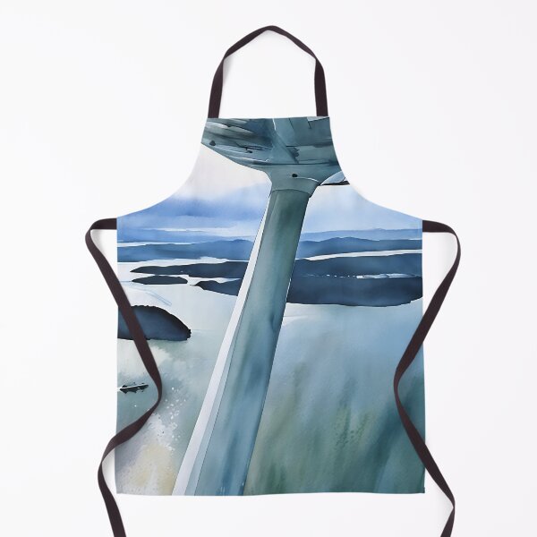 Item preview, Flying near San Juan Islands Washington (Watercolor) designed and sold by flyscenicair.