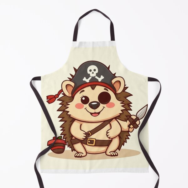 Item preview,  Cute Hedgehog Pirates Vector Illustration designed and sold by hjian8219.