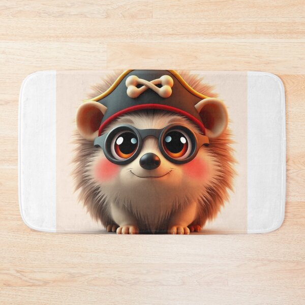 Item preview, Cute Hedgehog Pirates Vector Illustration designed and sold by hjian8219.