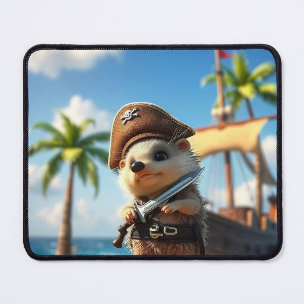 Item preview, Cute Hedgehog Pirates Vector Illustration designed and sold by hjian8219.