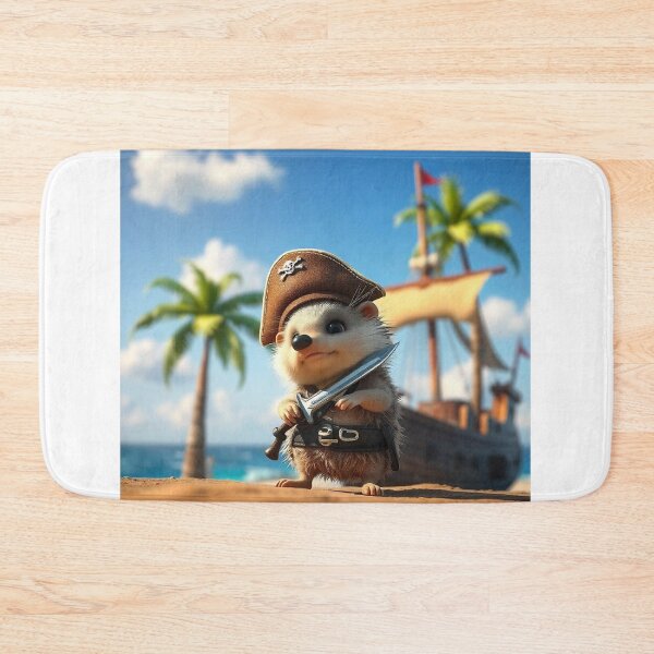 Item preview, Cute Hedgehog Pirates Vector Illustration designed and sold by hjian8219.