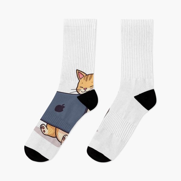 Item preview, cat working on laptop designed and sold by hjian8219.