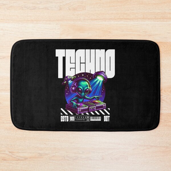 Item preview, TECHNO  - Alien DJ UFO Decks (White)  designed and sold by Discothreadz.