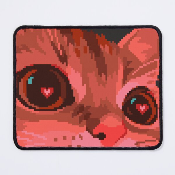 Item preview, Pixel Heart Eyes Cat designed and sold by Tofu's Pixel Art Store.