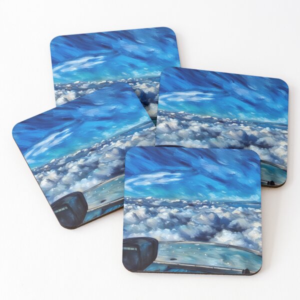 Item preview, Flying over top of clouds (Pastel) designed and sold by flyscenicair.