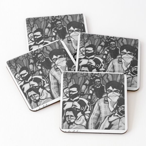 Item preview, Urban crowd and abstract figures designed and sold by Kylie Anderson.