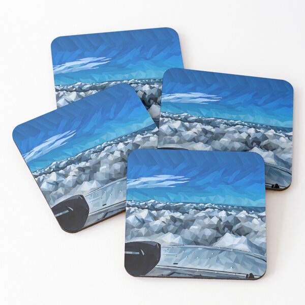 Item preview, Flying over top of clouds (Poly Art) designed and sold by flyscenicair.