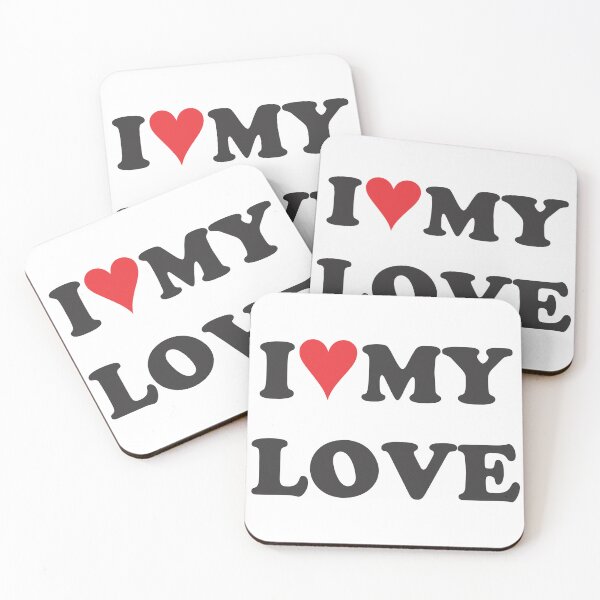 Item preview, Romantic Valentines Day Quote - I Love My Love designed and sold by Marchezin Digital.