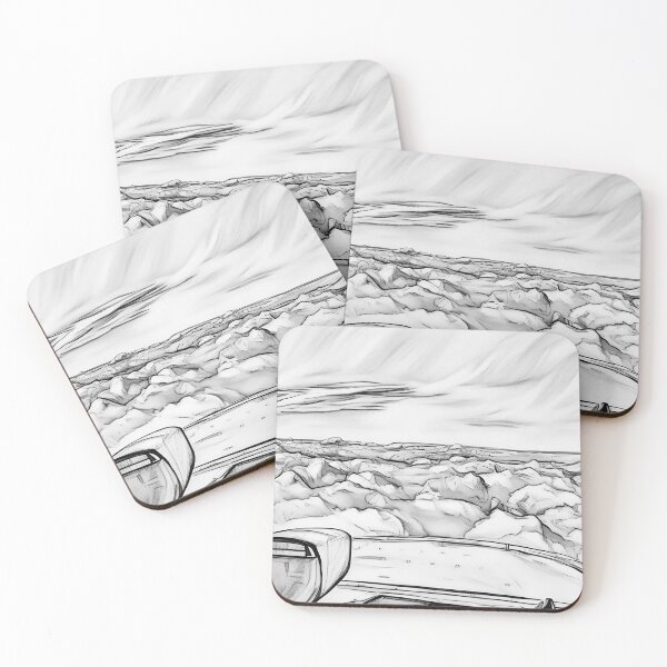 Item preview, Flying over top of clouds (Sketch) designed and sold by flyscenicair.