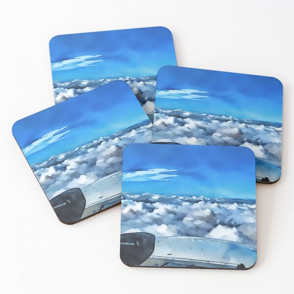 Item preview, Flying over top of clouds (Watercolor) designed and sold by flyscenicair.