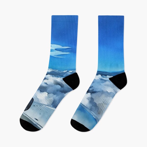 Item preview, Flying over top of clouds (Watercolor) designed and sold by flyscenicair.