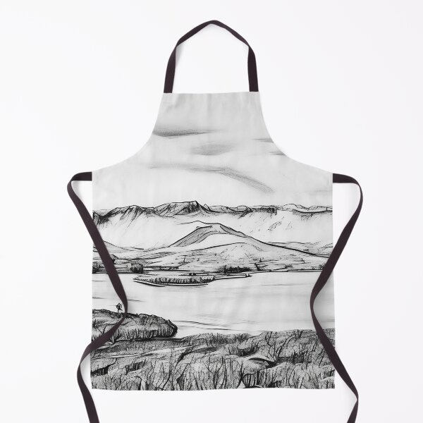 Item preview, Spring Olympic Mountains (Sketch) designed and sold by flyscenicair.
