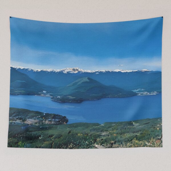 Item preview, Spring Olympic Mountains (Oil Painting) designed and sold by flyscenicair.