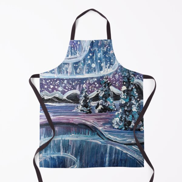 Item preview, Winter Arctic Northern Lights Painting designed and sold by Deborah Camp.