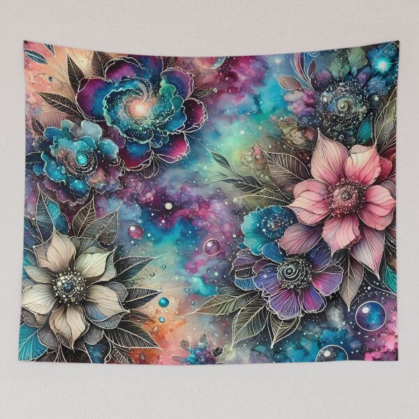Item preview, Cosmic Flowers, Translucent Galaxies 9 designed and sold by artedamensagem.