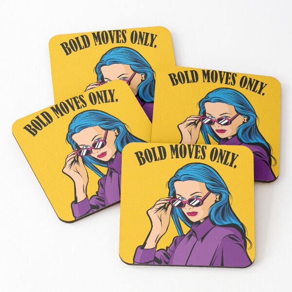 Item preview, "Bold Moves Only" Pop Art Sticker designed and sold by thepengirl.