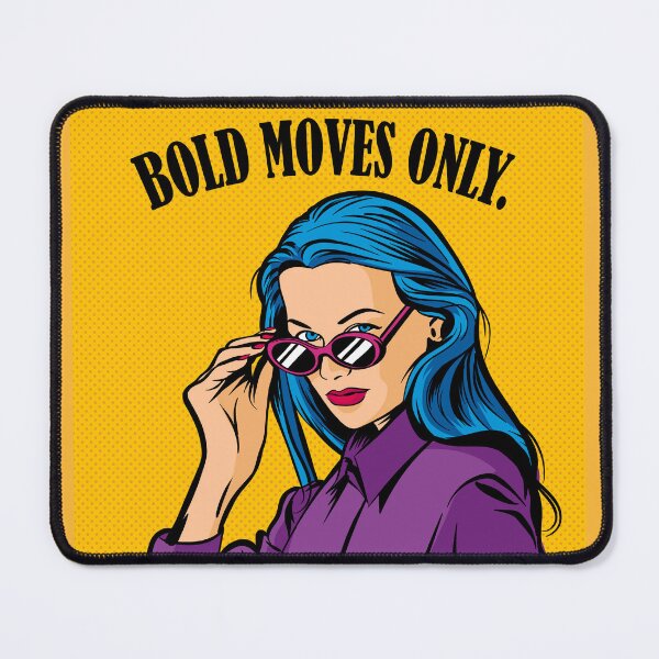 Item preview, "Bold Moves Only" Pop Art Sticker designed and sold by thepengirl.