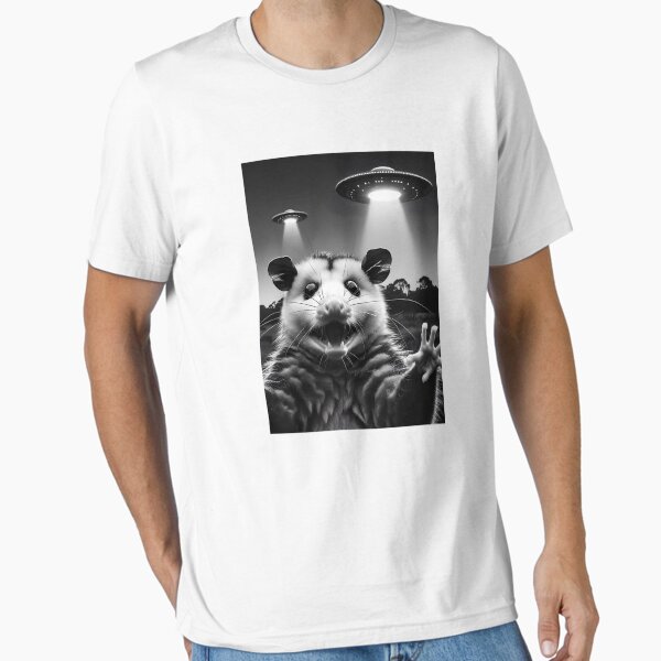 Item preview, Funny Alien Possum UFO Possum Selfie with UFOs designed and sold by Kimberley King Art  King Art.